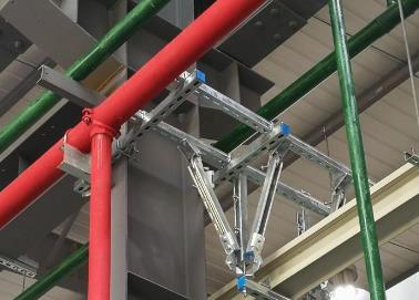 泽库该抗震支架的整体式支吊架结构协调性好